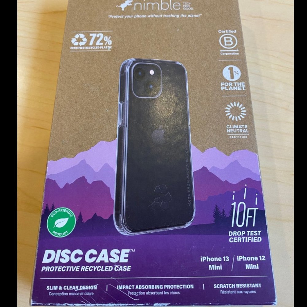 Nimble iPhone 13 mini /IPhone 12 Mini Clear case New